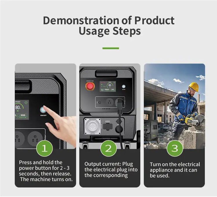 电将军 BP360G 2640Wh 3600W 工业储能电源详情_产品使用示意图